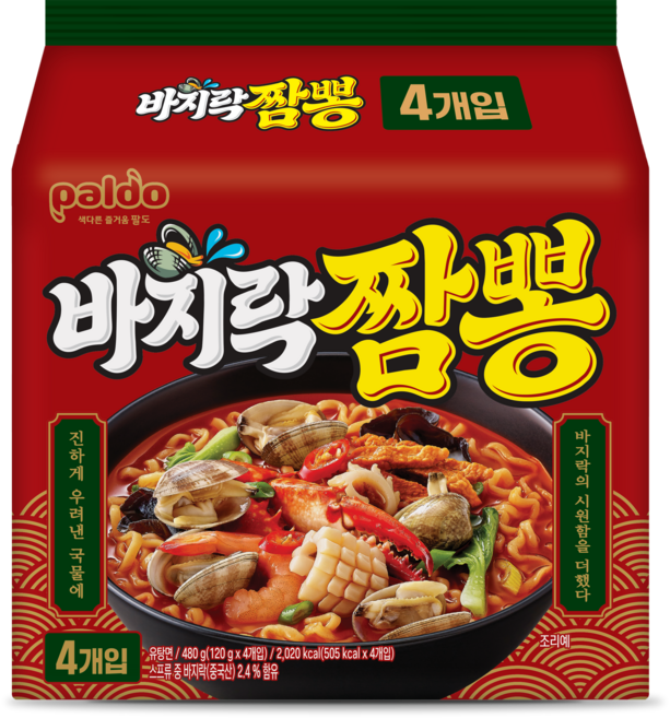 팔도 바지락짬뽕 120g, 250개