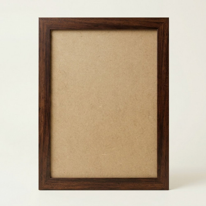 심플 슬림 사각 아크릴 액자 상장 사진 포스터 증명서 인증서, 1개, 브라운