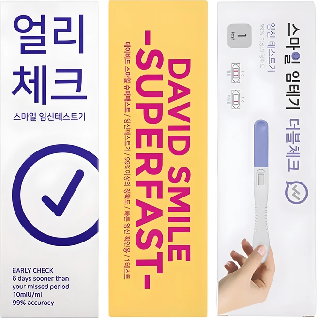 스마일랩 임신테스트기 3종세트, 1세트, 3개입 - 쿠팡
