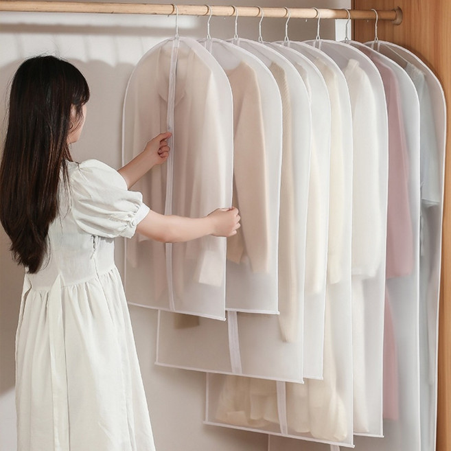 보니츠 반투명 지퍼형 옷커버, 1세트, 5개입