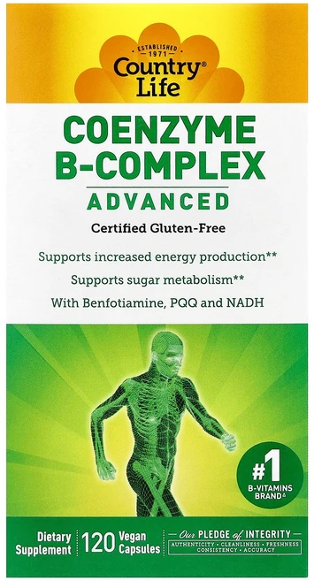 컨트리 라이프 코엔자임 Q10 B-복합체 어드밴스드 120정 1개, 120 개 - 쿠팡
