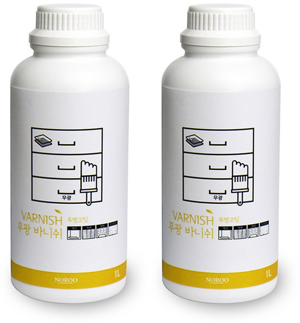 노루페인트 바니쉬 무광 1L, 2개