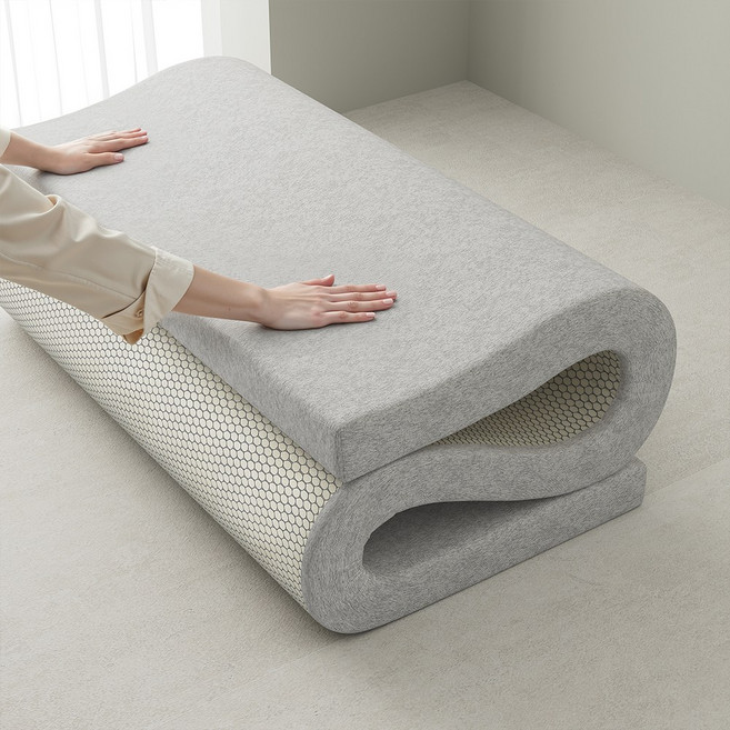 리보아 메모리폼 바닥 매트 토퍼 침대 매트리스 7cm