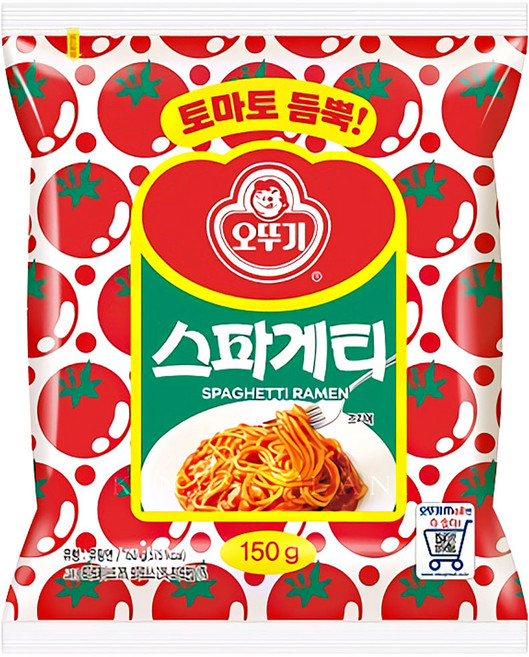 오뚜기 스파게티 봉지라면, 750g, 2개