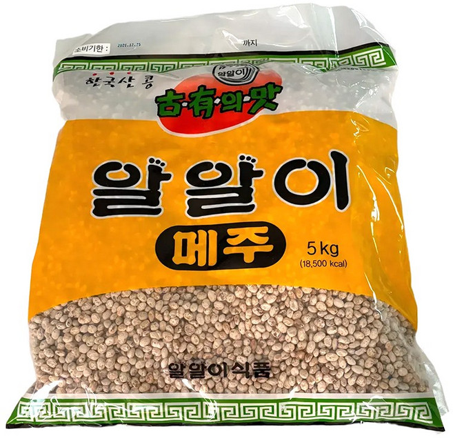 알알이 된장 5kg 국산알메주콩 알알이메주, 1개