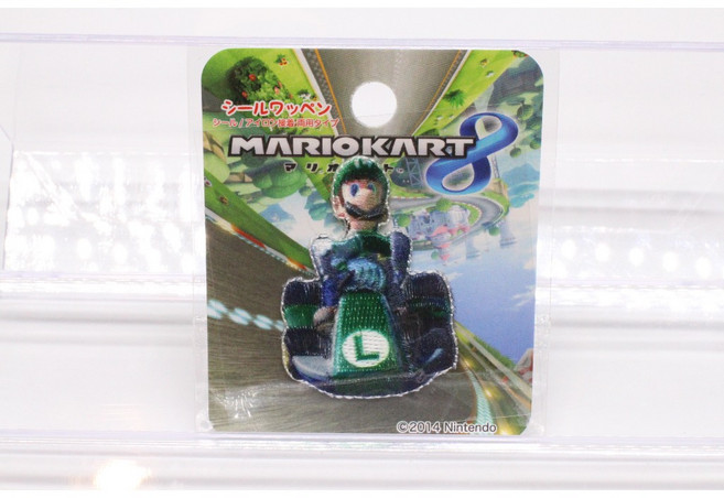 Nintendo 瑪利歐賽車8 路易吉燙繡貼, 1個, K