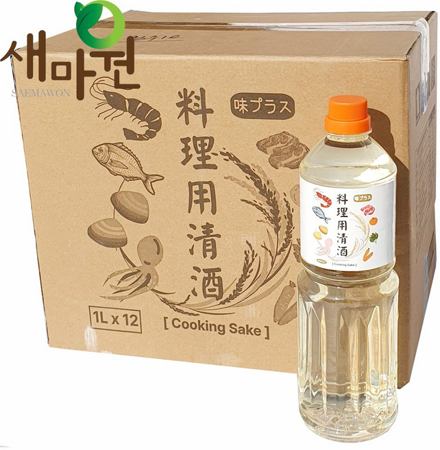 새마원 만능 맛술 요리용청주 1L 요리술 요리주, 12개