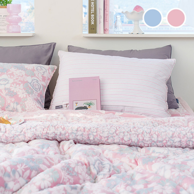 수젠하우스 가든 착번 극세사 차렵 이불 패드 베개커버 침구 세트