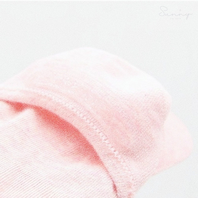 우깡몰 여성용 리본 발등메쉬 페이크삭스 양말 핑크 1켤레 페이크양말