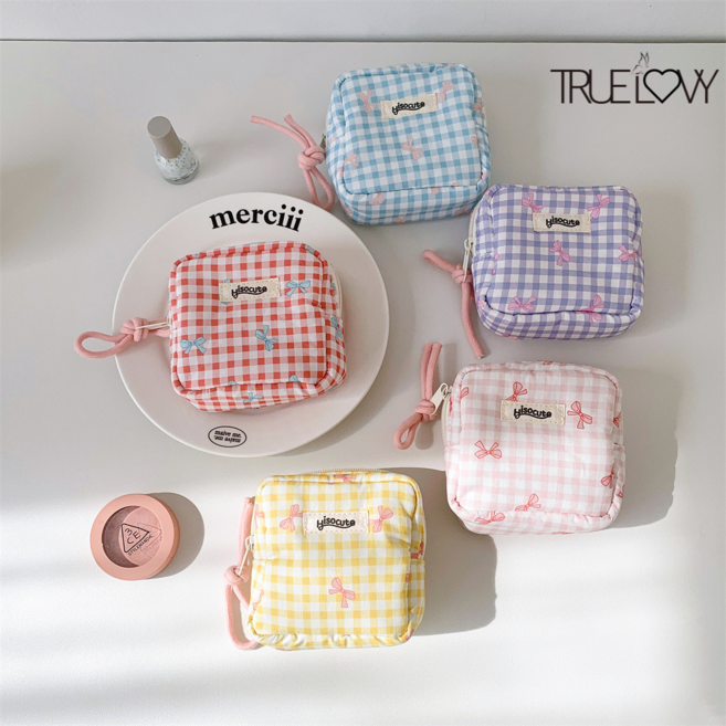 트루러비 실리 미니 휴대용 클러치 파우치