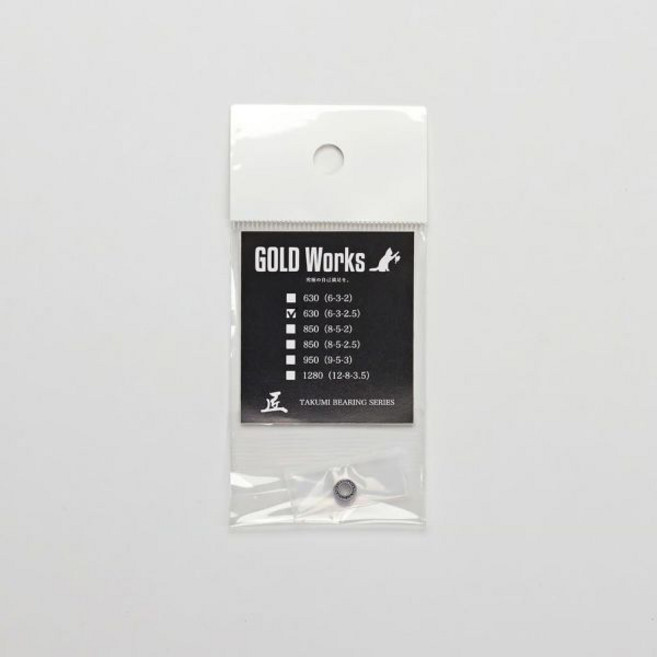 11581807 스피닝릴 낚시릴 부품 단품 부속 호환 GOLD Works/골드워크스 장인 베어링 ‘메인터넌스 BB’ 740 7mm‑4mm‑2mm 오픈