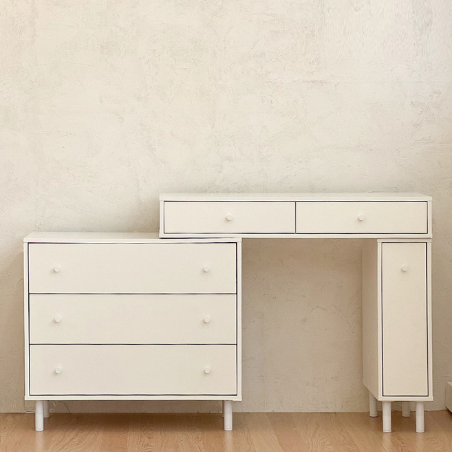 파로마 홈즈 블랑 3단 확장형 콘솔 화장대 HPN339-1, 상세 설명 참조