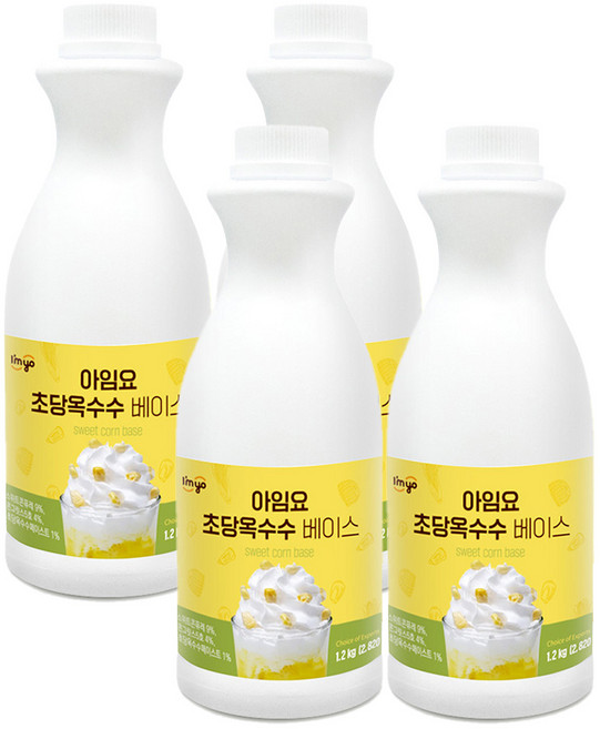 아임요 초당 옥수수 베이스, 1.2kg, 4개