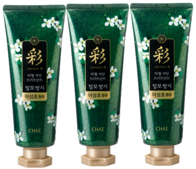 지청 자양 어성초 트리트먼트 200ml 1+1+1, 200g, 3개