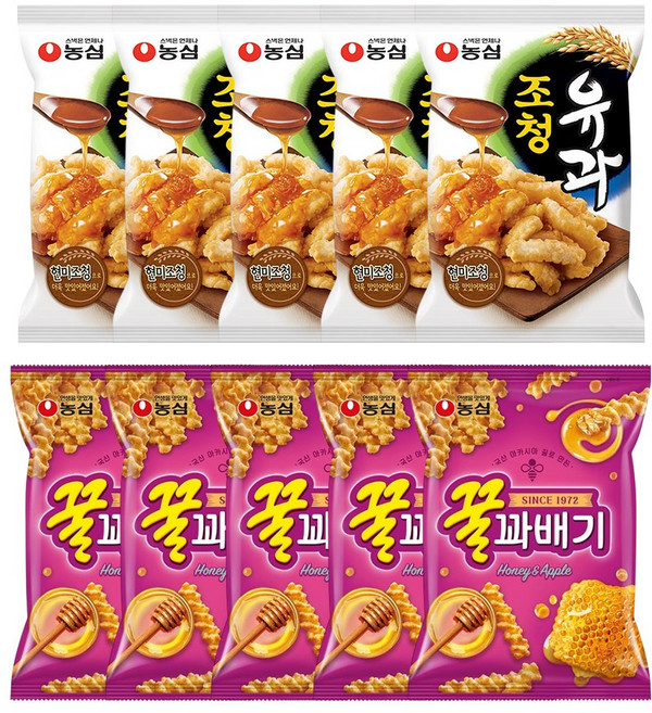 농심 꿀꽈배기+조청유과 각 5개 / 총10개, 10개