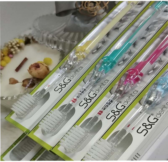 에스앤지 어린이 고급 슬림모 칫솔, 12개입, 1개