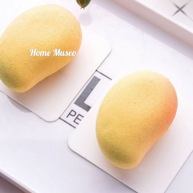 망고 무스케익 실리콘 베이킹 몰드 입체 과일 케이크 모양틀, A  망고 3구, 1개