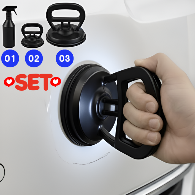 유용몰 자동차 찌그러짐 복원 셀프 흡착기 덴트플러, 1개, 블랙