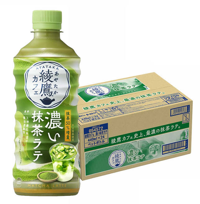 코카콜라 아야타카 카페 말차 라떼, 24개, 440ml