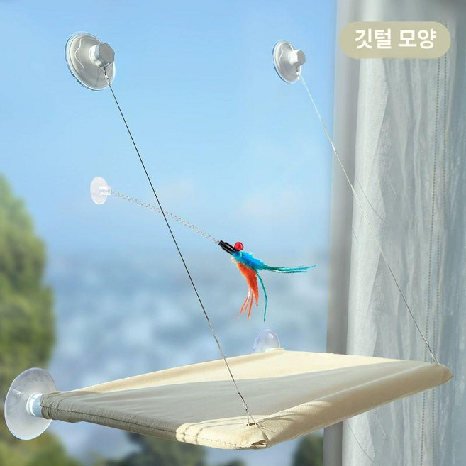 창문 캣타워 부착형 베란다 흡착형 선반 캣워크, 표준 사이즈 35 x 55, 1개