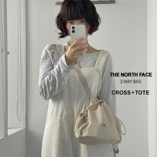 노스페이스 보니 버킷백 2way 미니백 크로스백 토트백 COCOBLANK키링포함