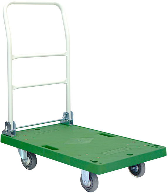 셀비트 접이식 대차 대형 그린 850x550 경량 무소음 투명 바퀴 (고정형2+회전형2), 1개