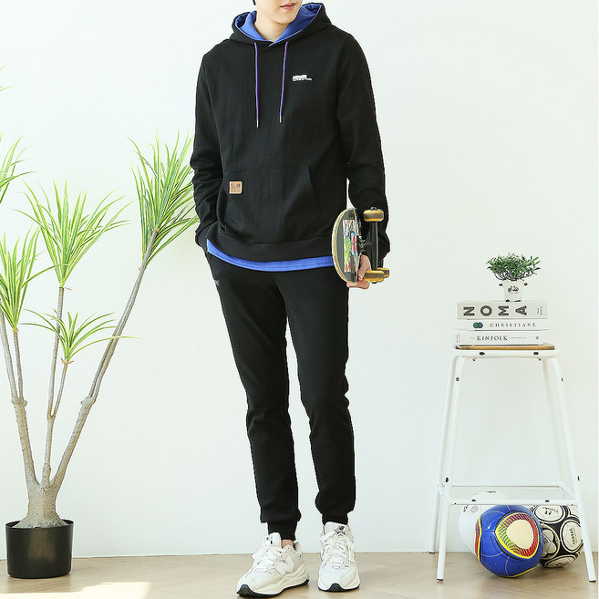 블루포스 로에온 후드티 트레이닝 세트 츄리닝 [국내생산] 남자 운동복 빅사이즈 남성 트레이닝복
