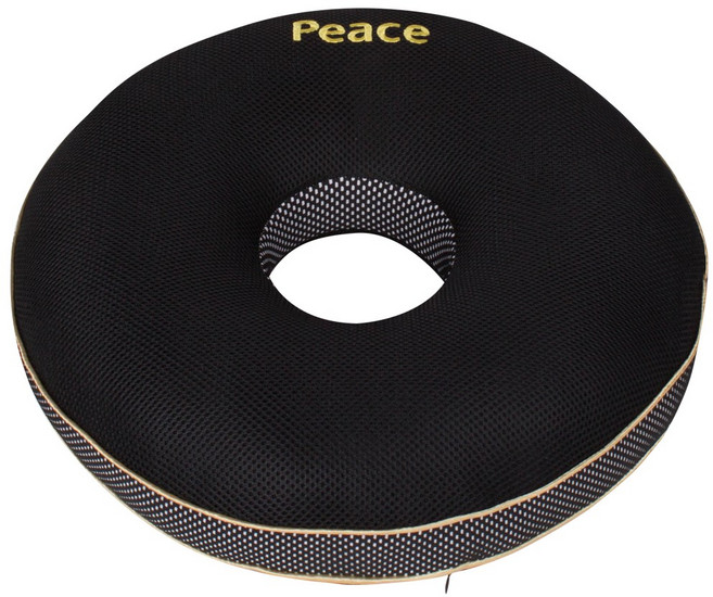 산모회음부방석 도넛방석 치질방석 임산부방석 골반방석 원형방석 꼬리뼈 전립선방석, 원형-검정, 1개