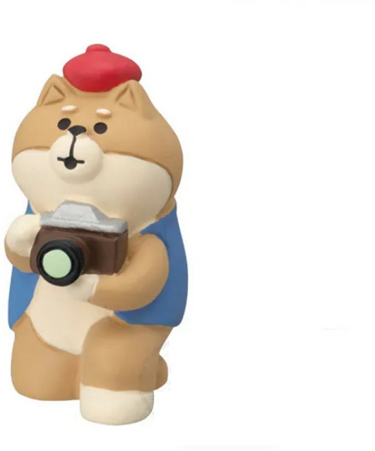 柴犬攝影師 狗狗 公仔 裝飾品 小擺飾, 1個