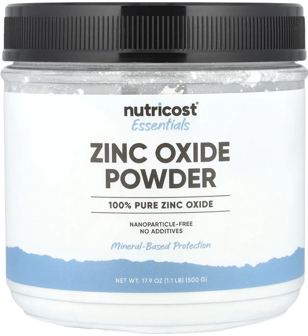 Nutricost 에센셜 산화아연 분말 500g(17.9oz), Nutricost에센셜산화아연분말500g179oz, 500g, 1개 - 쿠팡