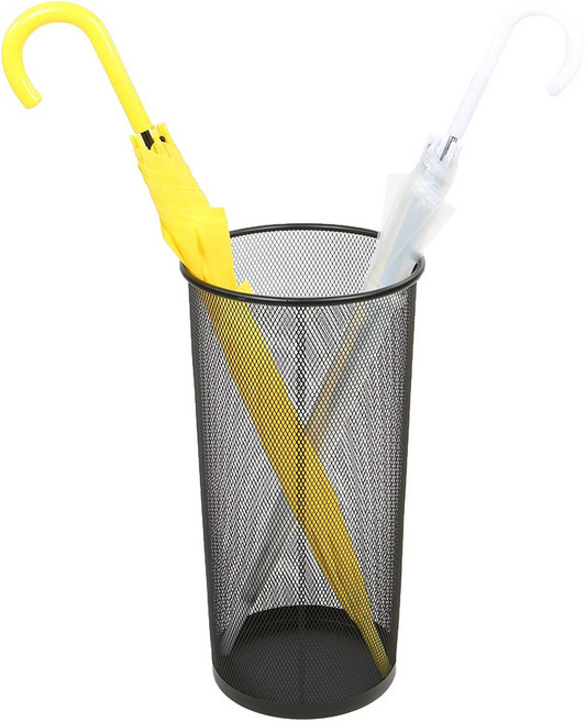 그로스웨이 현관 사무실 카페 우산통 업소용 대용량 메쉬 모던 우산꽂이, 블랙, 1개