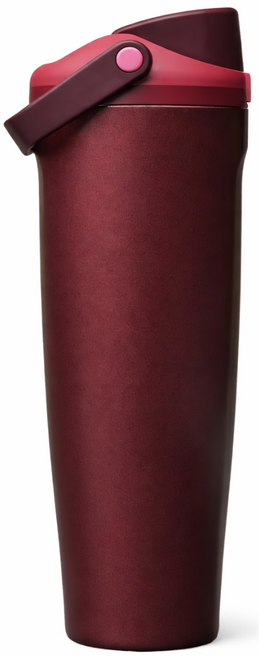 오왈라 FreeSip Sway 40oz 단열 보냉병, 1개, 1.182L, Black Cherry