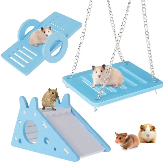 햄스터 장난감 세트 토끼 마우스 천연 작은 동물 나무 기니 돼지 치아 청소 어금니 그라인딩 케어 씹는, 02 Style 4