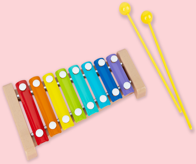 무지개색 실로폰 유아용실로폰장난감 영아실로폰 필요수량만큼, 1개