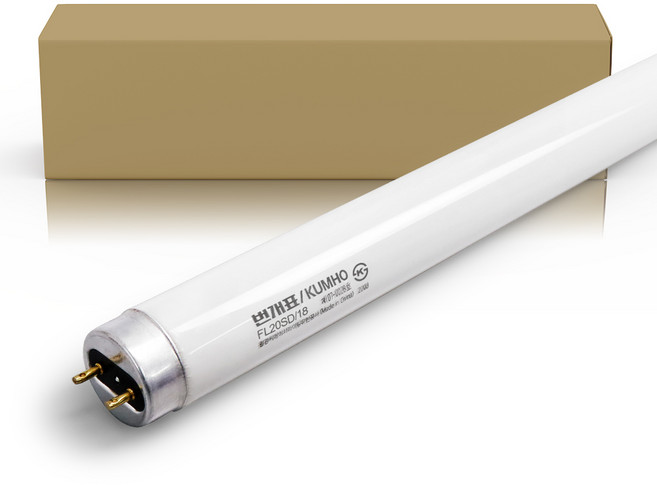 금호전기 번개표 직관 형광등 단파장 20W 주광색 FHF FL20EX-D 25개입(1박스), 25개