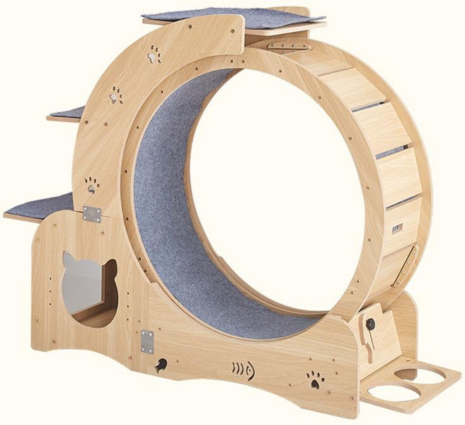TCC글로벌 고양이 캣휠 운동기구 무소음 캣타워 런닝머신, 1개, 기본 색상