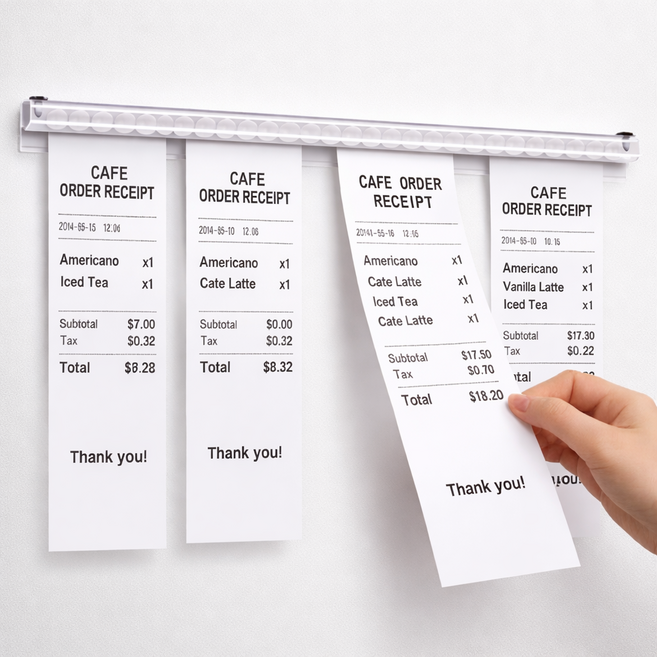 호담즈 무타공 깔끔정리 오더렉 300mm, 2개, 투명