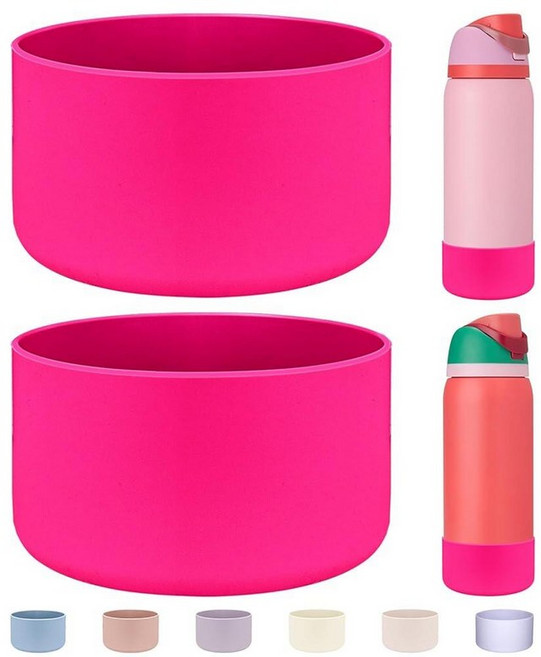 HEYSKAY Owala Flask 물병용 실리콘 부츠 2개 946.4ml(32온스) 미끄럼 방지 보호 슬리브 Owala Twist FreeSip 및 Flip 스테인리스, Owala Flask 40온스에 적합