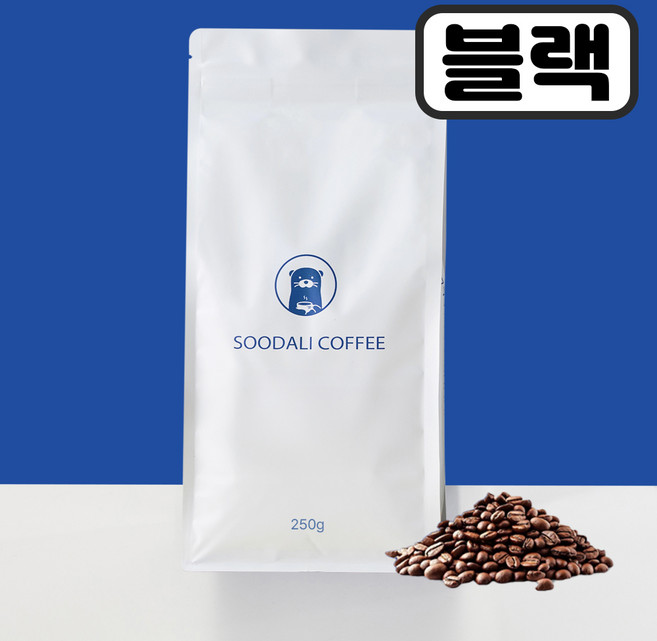 수달리커피 블랙커피 블렌드 원두커피, 2개, 250g, 홀빈(분쇄안함)