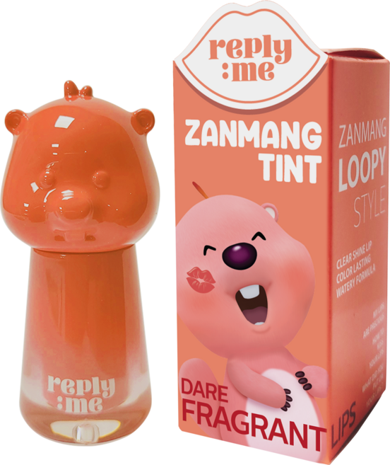 [탕후루립] 면세점입점 리플라이미 잔망루피 립틴트 립글로우 5컬러 2.8ml, 1개, 코랄헤이즈
