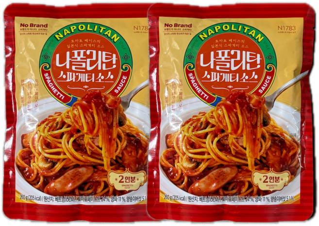 노브랜드 나폴리탄 스파게티 소스, 2개, 260g