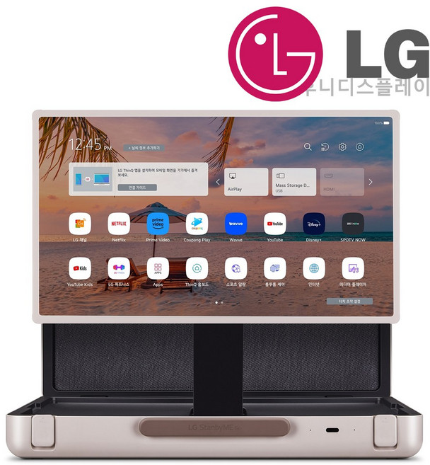 LG전자 27LX5QKNA 스탠바이미 Go 포터블 터치스크린 TV모니터 캠핑용 휴대용TV