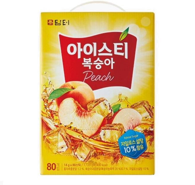 담터 복숭아 아이스티 80Tx1개+사은품, 1개, 14g, 80개입, 80개