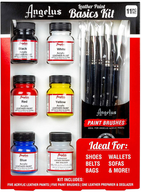 엔젤러스페인트 가죽페인트 가죽복원 커스텀물감 세트 베이직키트