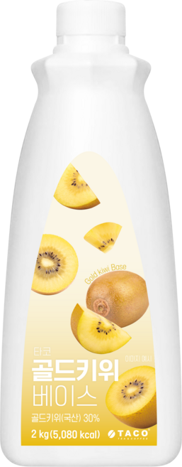 타코 골드키위 베이스 2kg 에이드 스무디, 2개