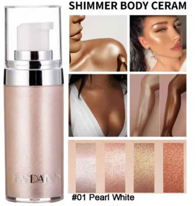 페이스 바디 하이라이터 글리터 크림 메이크업 하이라이트 다이아몬드 샤인 쉬머 얼굴 윤곽 브라이트닝 발광 교정기, 협력사, 01, 1개