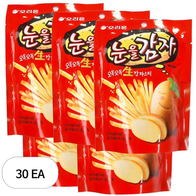 오리온 눈을감자 스낵, 56g, 30개