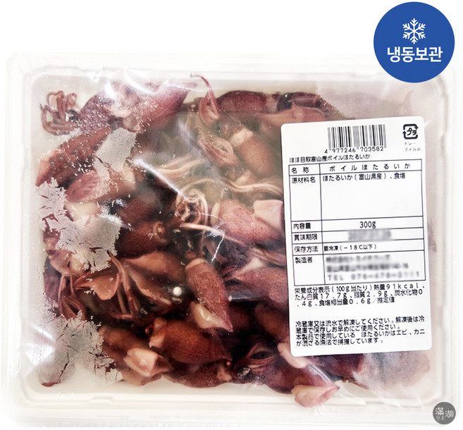 호타루이까 호타루이카 호따루이까 호따루이카 자숙꼴뚜기절임 증숙매오징어 냉동, 1개, 300g