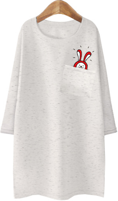 국내생산 블론디 여자 특양면 7부롱티 포켓버니