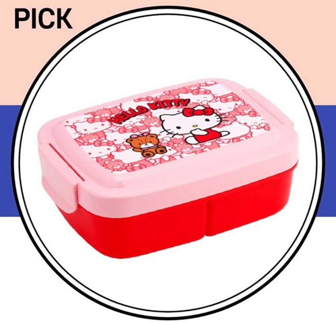 일체형 시나모롤 칸막이 820ml 도시락통 숨바꼭질, 1개